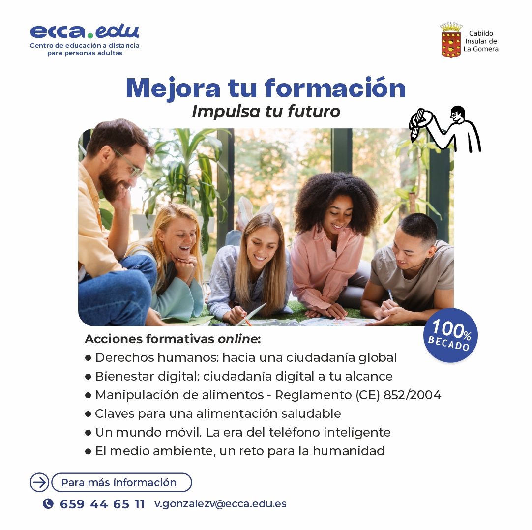 Proyecto Becas cursos Cabildo La Gomera y ecca.edu