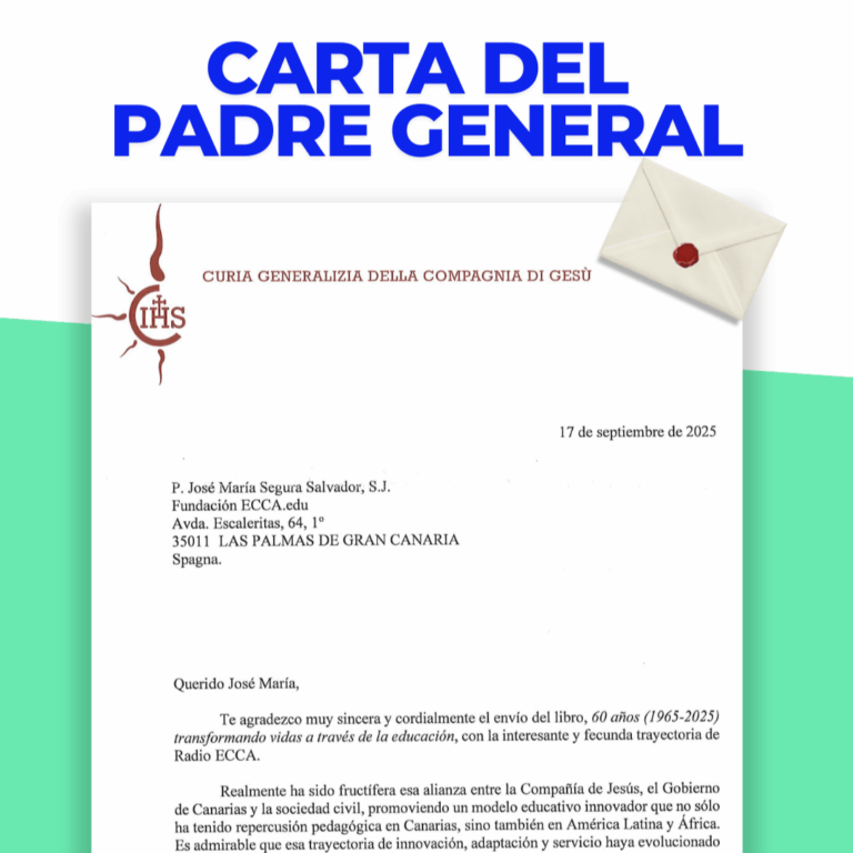 El Superior General de la Compañía de Jesús reconoce la trayectoria de ecca.edu