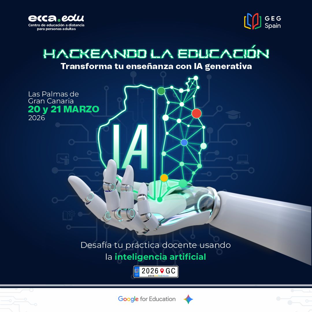 evento en gran canaria Hackeando la Educación, Transforma tu enseñanza con IA generativa