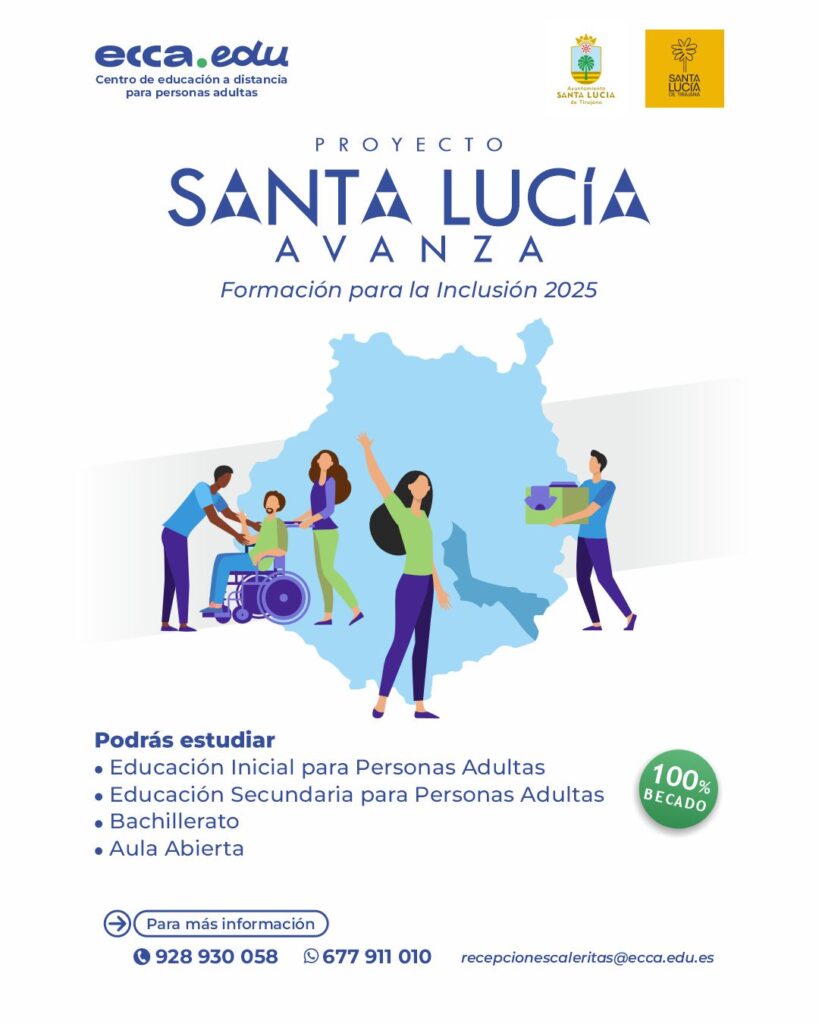ecca.edu y el Ayuntamiento de Santa Lucía impulsan la formación en el municipio
