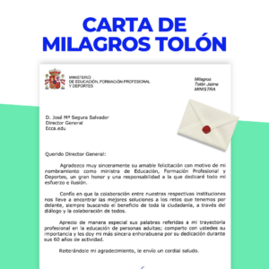 Portada del artículo sobre la nueva ministra de Educación del Gobierno de España, Milagros Tolón