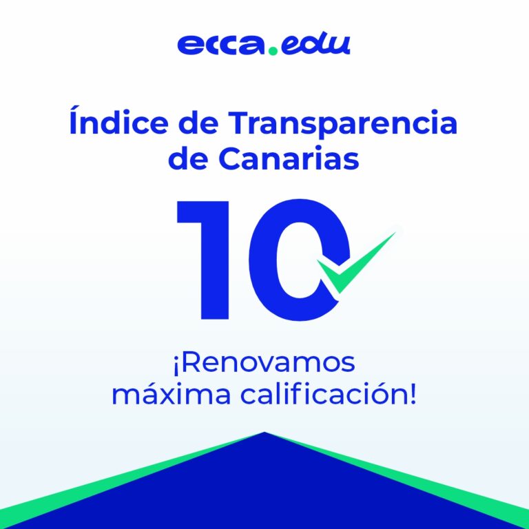 ecca.edu revalida la excelencia con un 10 en el Índice de Transparencia de Canarias